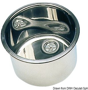 Lavello inox tondo 385 x 180 mm - 50.187.37